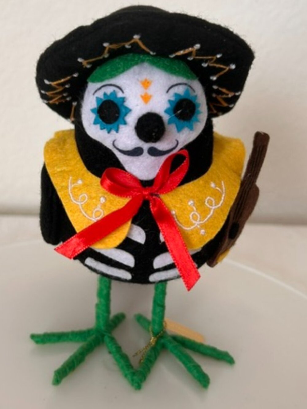 Halloween Dia de los Muertos Mariachi Bird 2017 Guitarrista